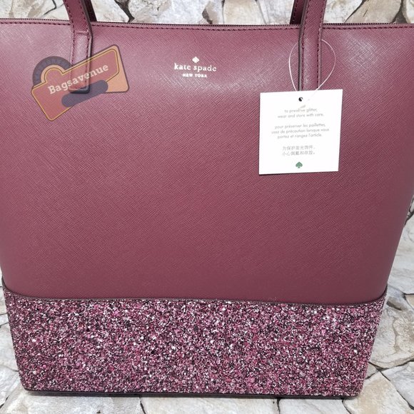 Glitter Penny Greta Court Cherrywood Kate Spade - Picture 3 of 15